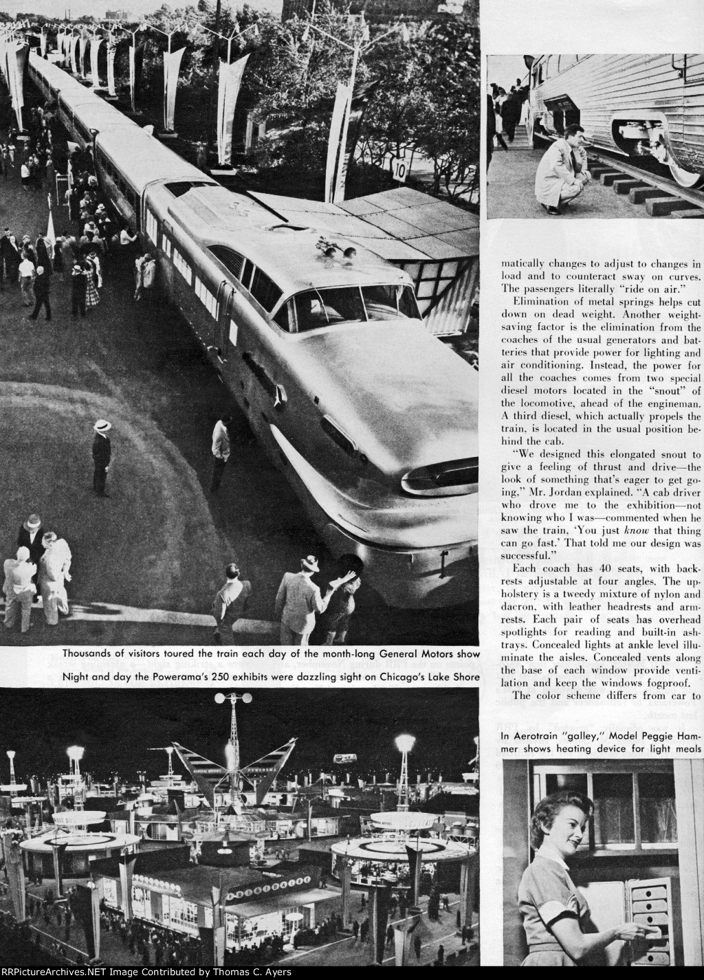 "Debut Of GM's New Aerotrain," Page 2, 1955
